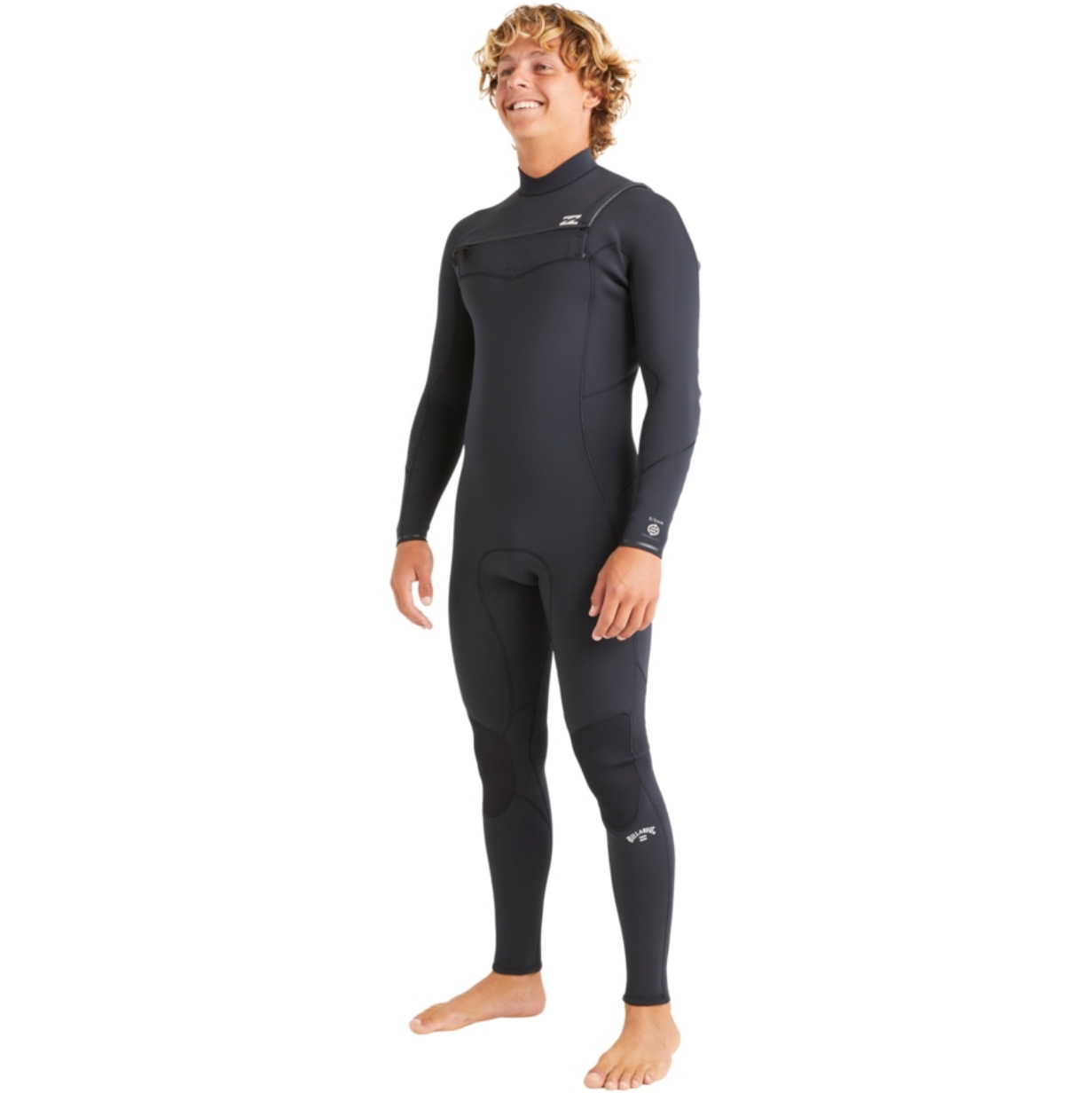2025 Billabong Mens Absolute Natural 5/4mm Chest Zip Wetsuit ABYW100259 - Black